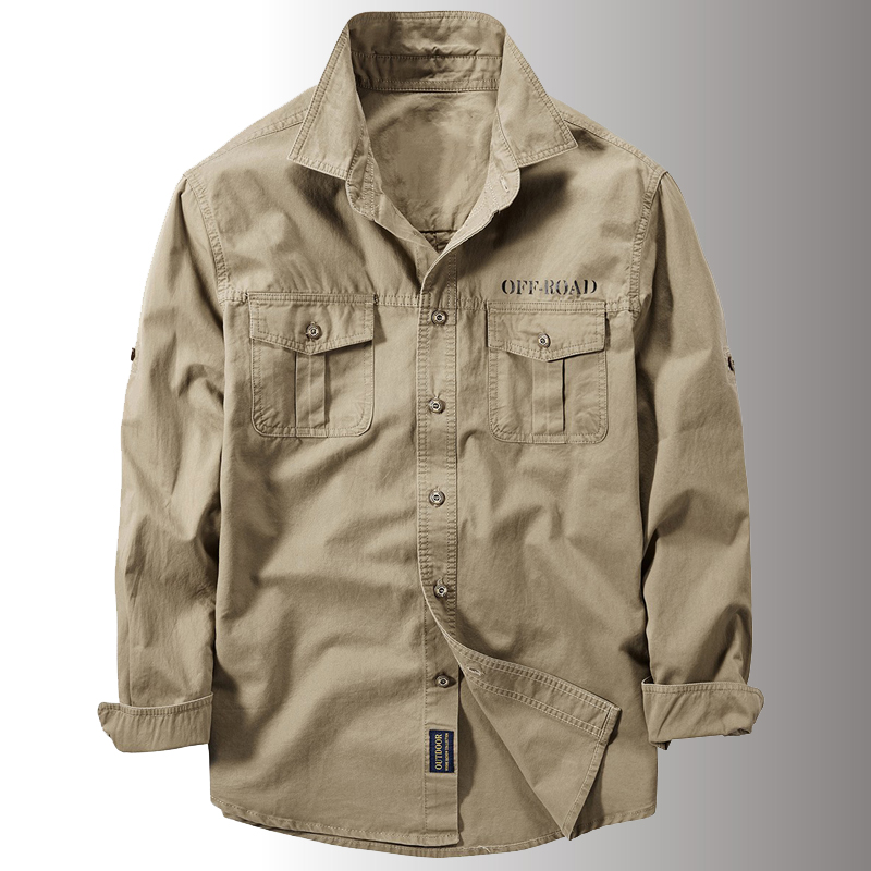 Tactical Military Shirt Cargo - Рубашка мужская тактическая с множеством карманов,