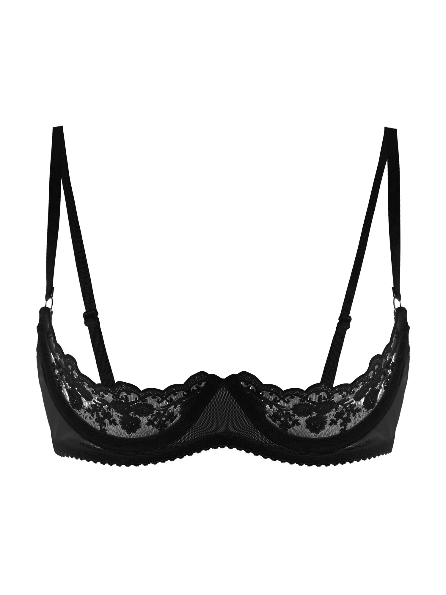 Underwear - Женский сексуальный бюстгальтер с открытыми чашками,