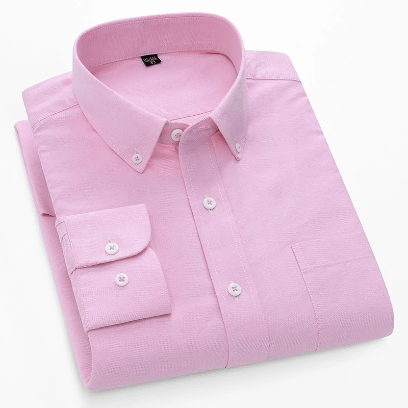 Oxford Cotton Casual Shirt Business - Мужские рубашки-оксфорды из 100% хлопка с