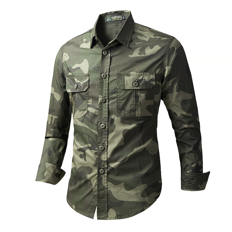 Tactical Military Shirt Cargo - Мужские тактические рубашки-карго для весны и