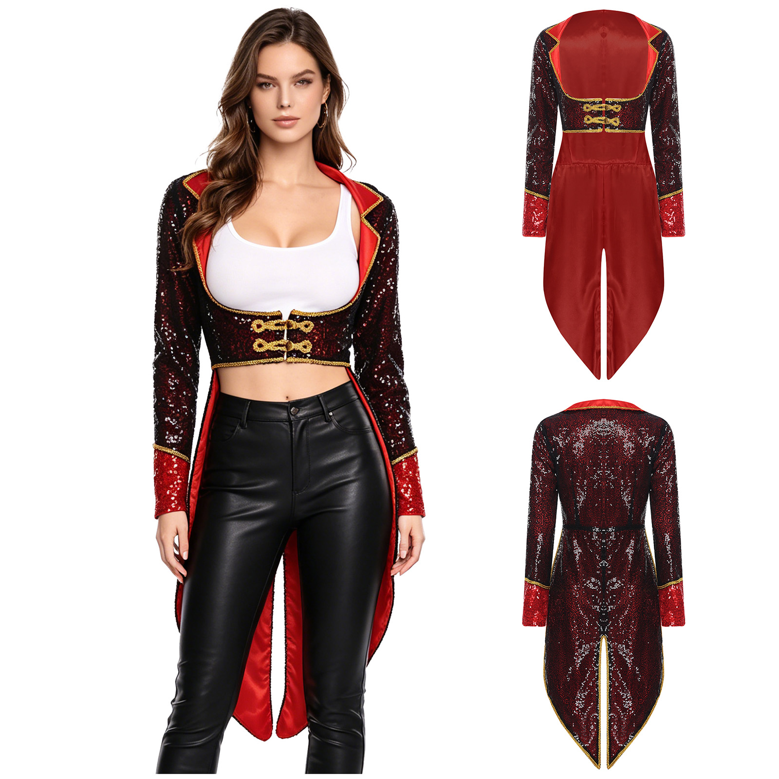 Jackets - Женский фрак циркового клоуна для Хэллоуина,