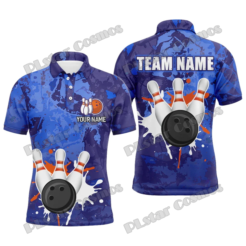 Short Sleeve Bowling Shirt Retro - Ретро-боулинг, узор 