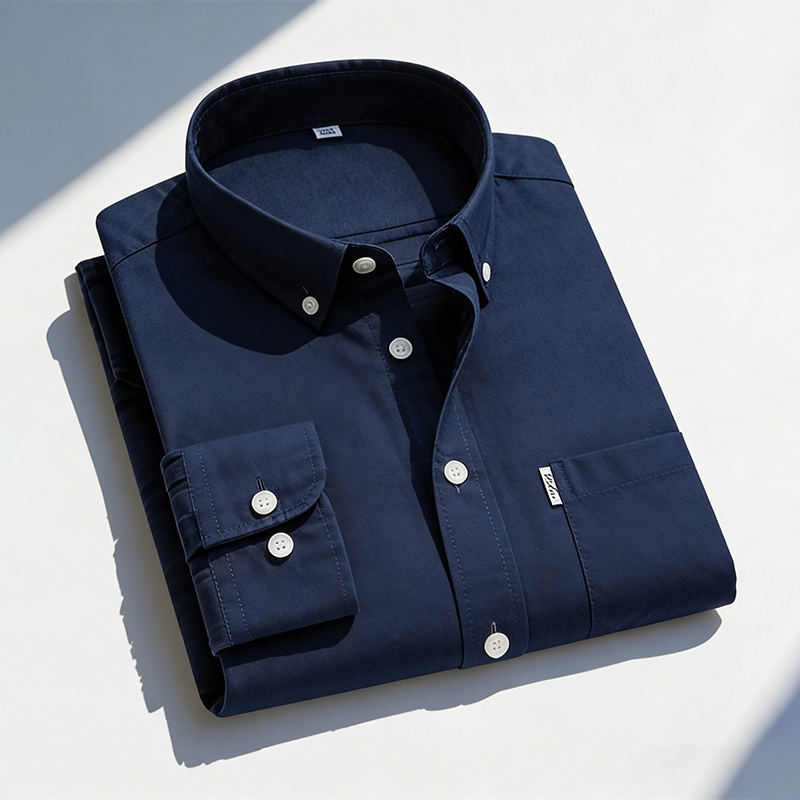 Oxford Cotton Casual Shirt Business - Мужские рубашки из чистого хлопка оксфордского