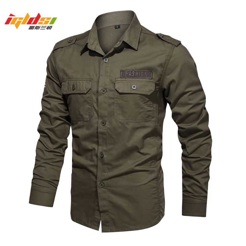 Tactical Military Shirt Cargo - Мужские рубашки-карго в Военном Стиле, повседневные