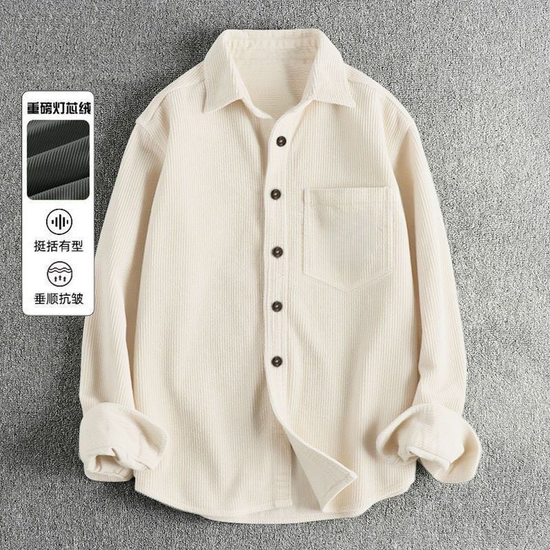 Осенние мужские вельветовые ру – обзор и цена Corduroy Button Up Shirt Men