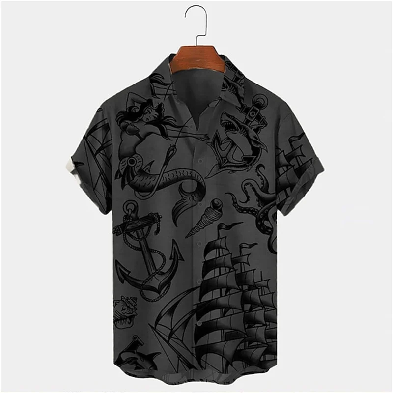 Мужская летняя рубашка с корот – обзор и цена Vintage Hawaiian Floral Shirt
