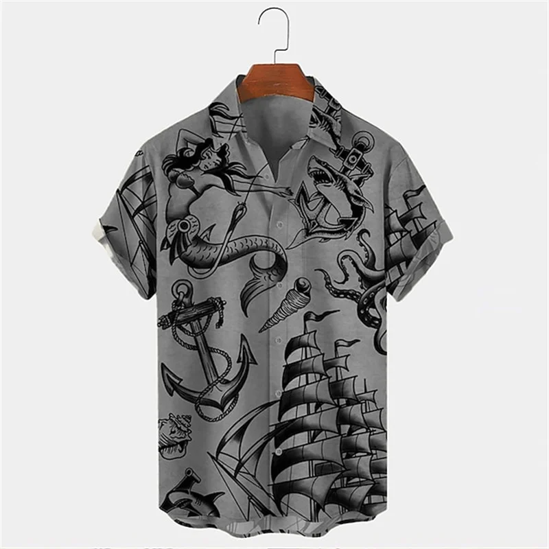 Мужская летняя рубашка с корот – обзор и цена Vintage Hawaiian Floral Shirt