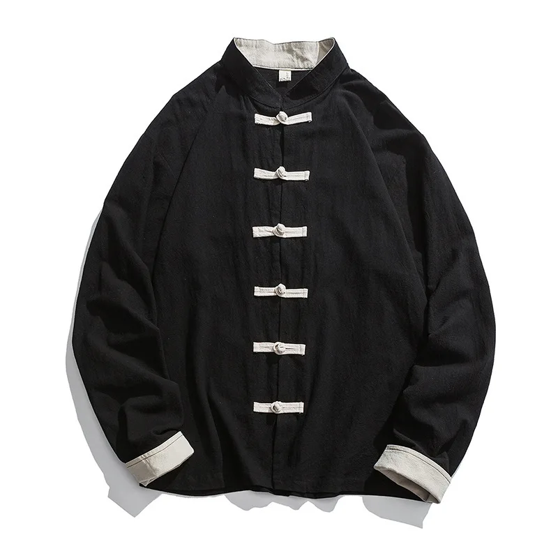 Новинка 2020, мужское традицио – обзор и цена Mens Linen Shirt Long Sleeve