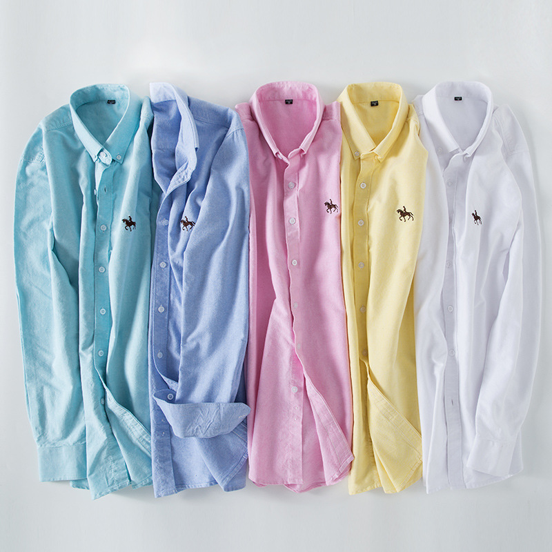 6XL 100% хлопок Оксфорд белая  – обзор и цена Oxford Cotton Casual Shirt Business