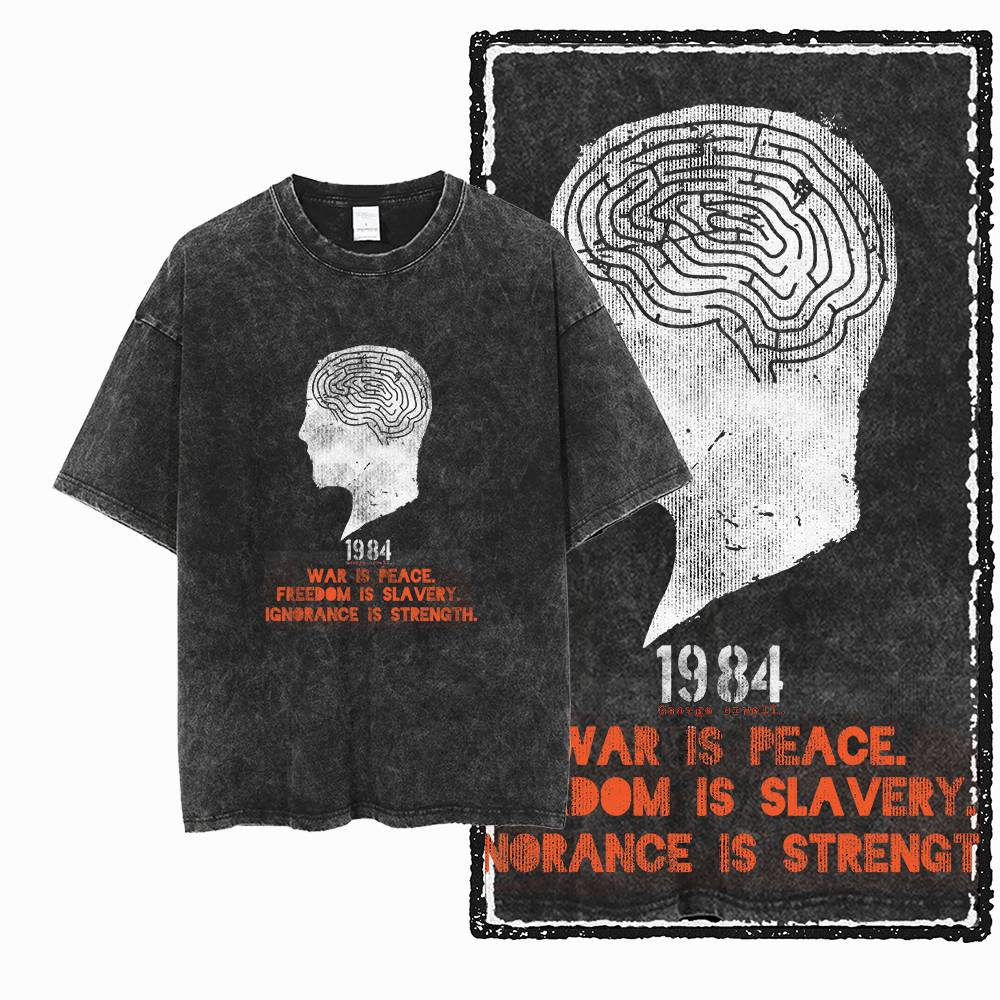 G02 Эксклюзивная мужская футбо – обзор и цена Acid Wash Vintage Graphic T Shirt