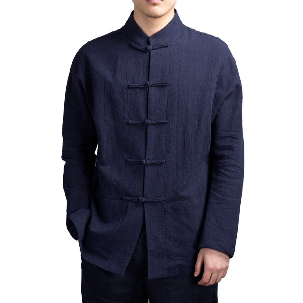 Ретро-костюм для мужчин в кита – обзор и цена Mens Linen Shirt Long Sleeve