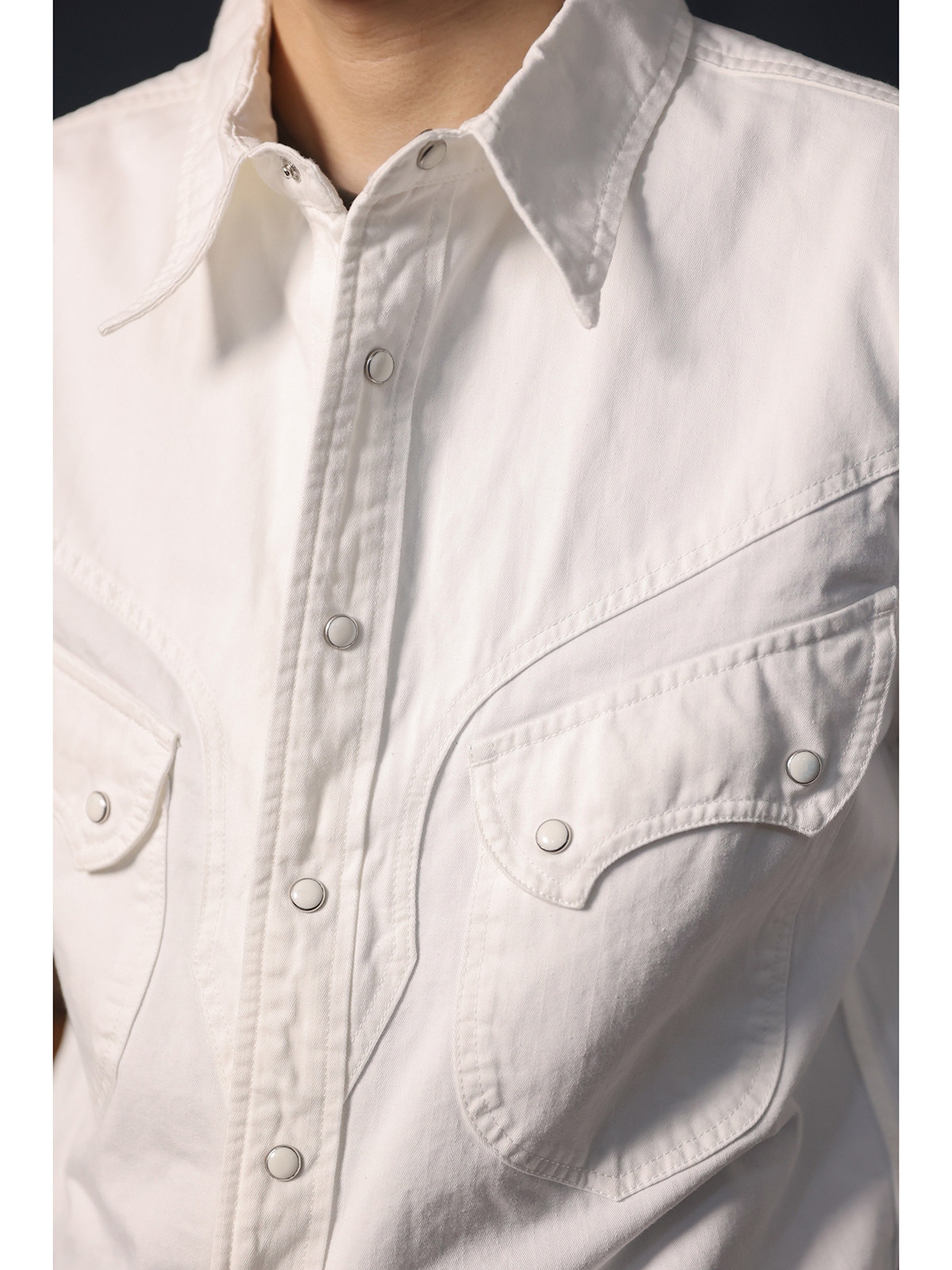 Ковбойская рубашка в западном  – обзор и цена Mens Western Denim Pearl Snap Shirt