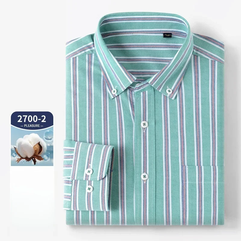 Высококачественная мужская руб – обзор и цена Oxford Cotton Casual Shirt Business
