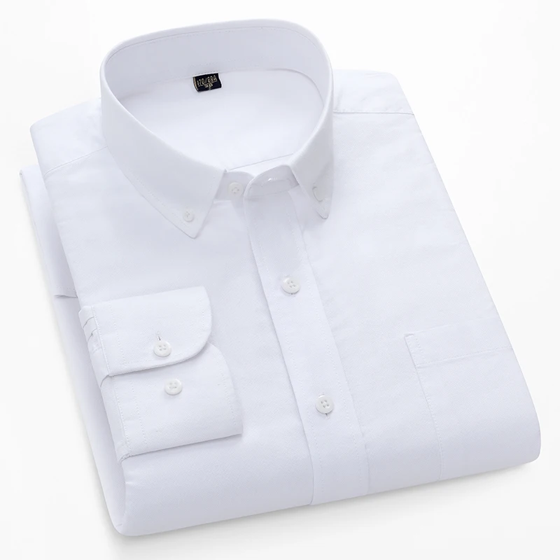 Мужские рубашки-оксфорды из 10 – обзор и цена Oxford Cotton Casual Shirt Business