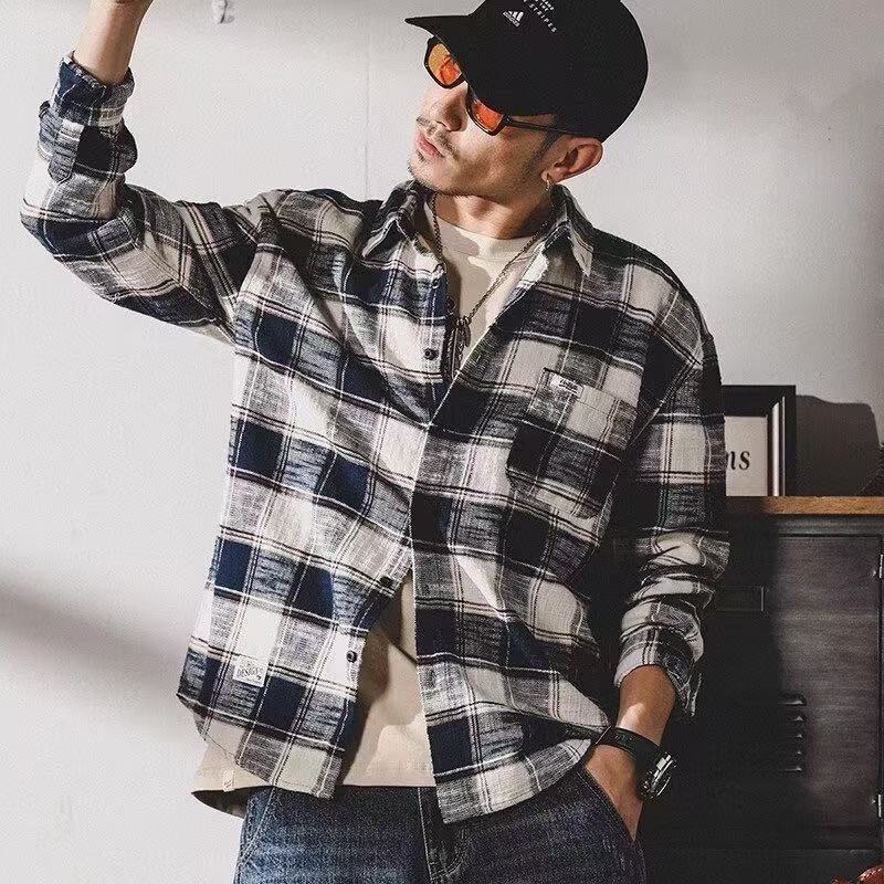Новая клетчатая повседневная р – обзор и цена Flannel Plaid Shirt Heavy Weight