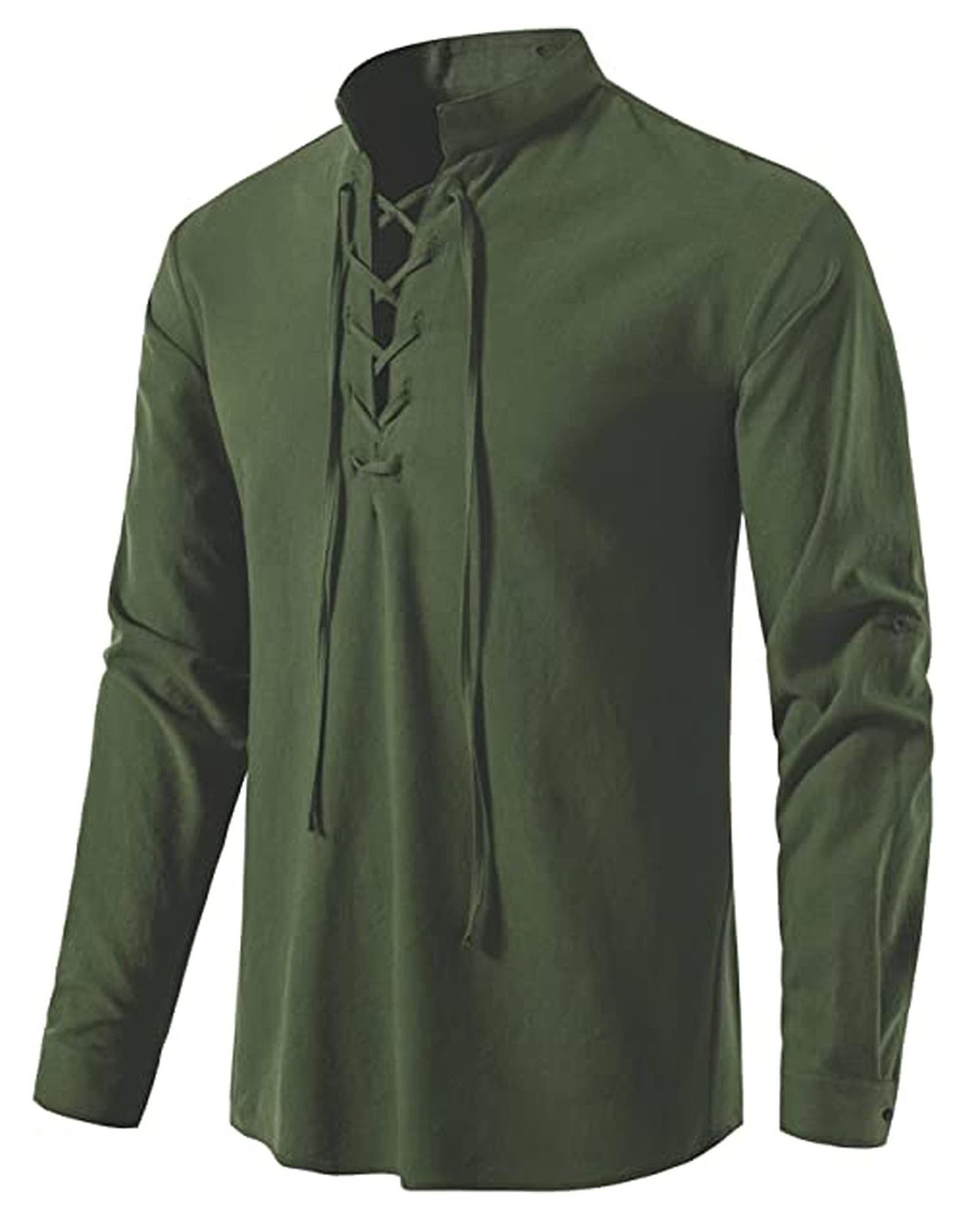 Мужская средневековая рубашка  – обзор и цена Mens Linen Shirt Long Sleeve