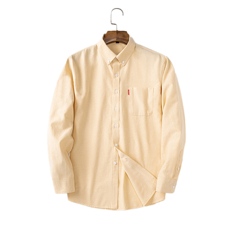 Мужская рубашка из чистого хло – обзор и цена Oxford Cotton Casual Shirt Business
