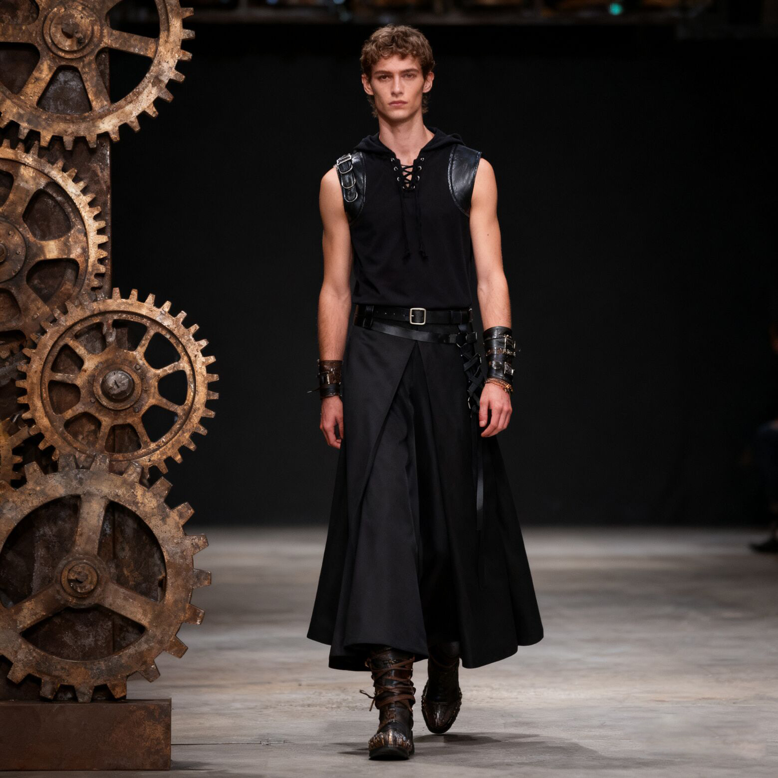 Мужские средневековые пиратски – обзор и цена Medieval Gothic Lace Up Pirate Shirt