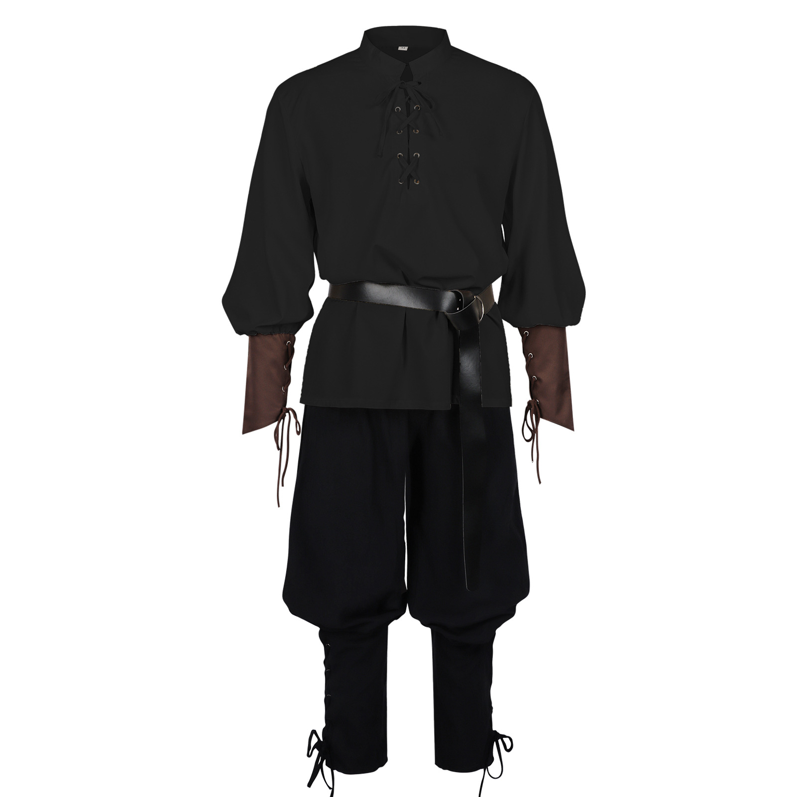 Мужской средневековый пиратски – обзор и цена Medieval Gothic Lace Up Pirate Shirt