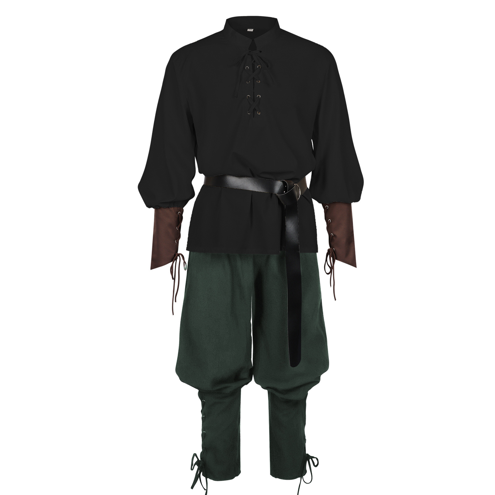 Мужской средневековый пиратски – обзор и цена Medieval Gothic Lace Up Pirate Shirt
