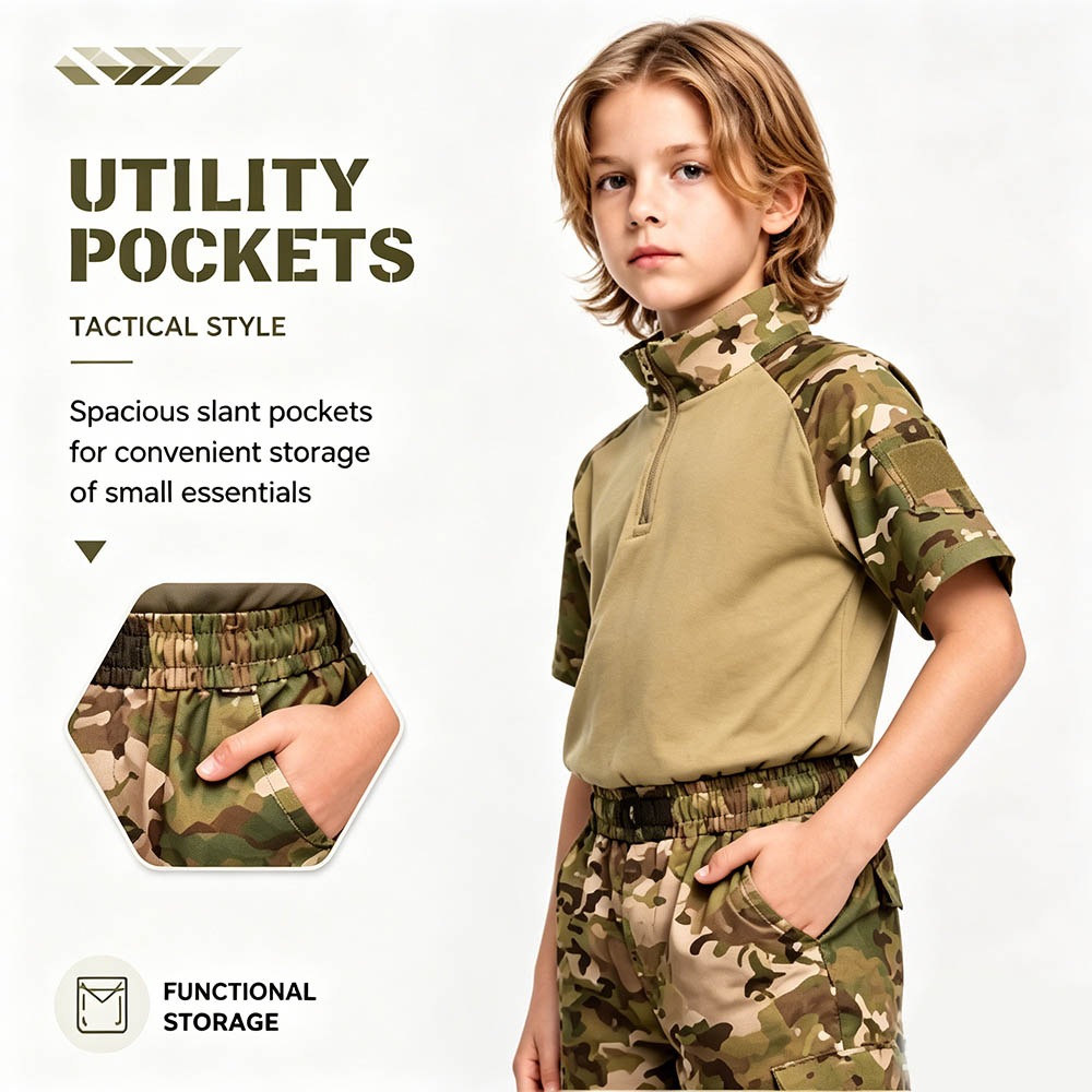 Детский камуфляжный тактически – обзор и цена Tactical Military Shirt Cargo