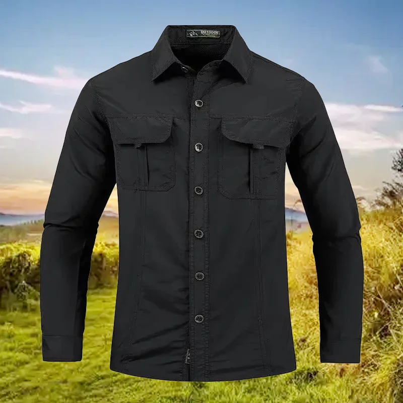 5XL Мужская легкая быстросохну – обзор и цена Tactical Military Shirt Cargo