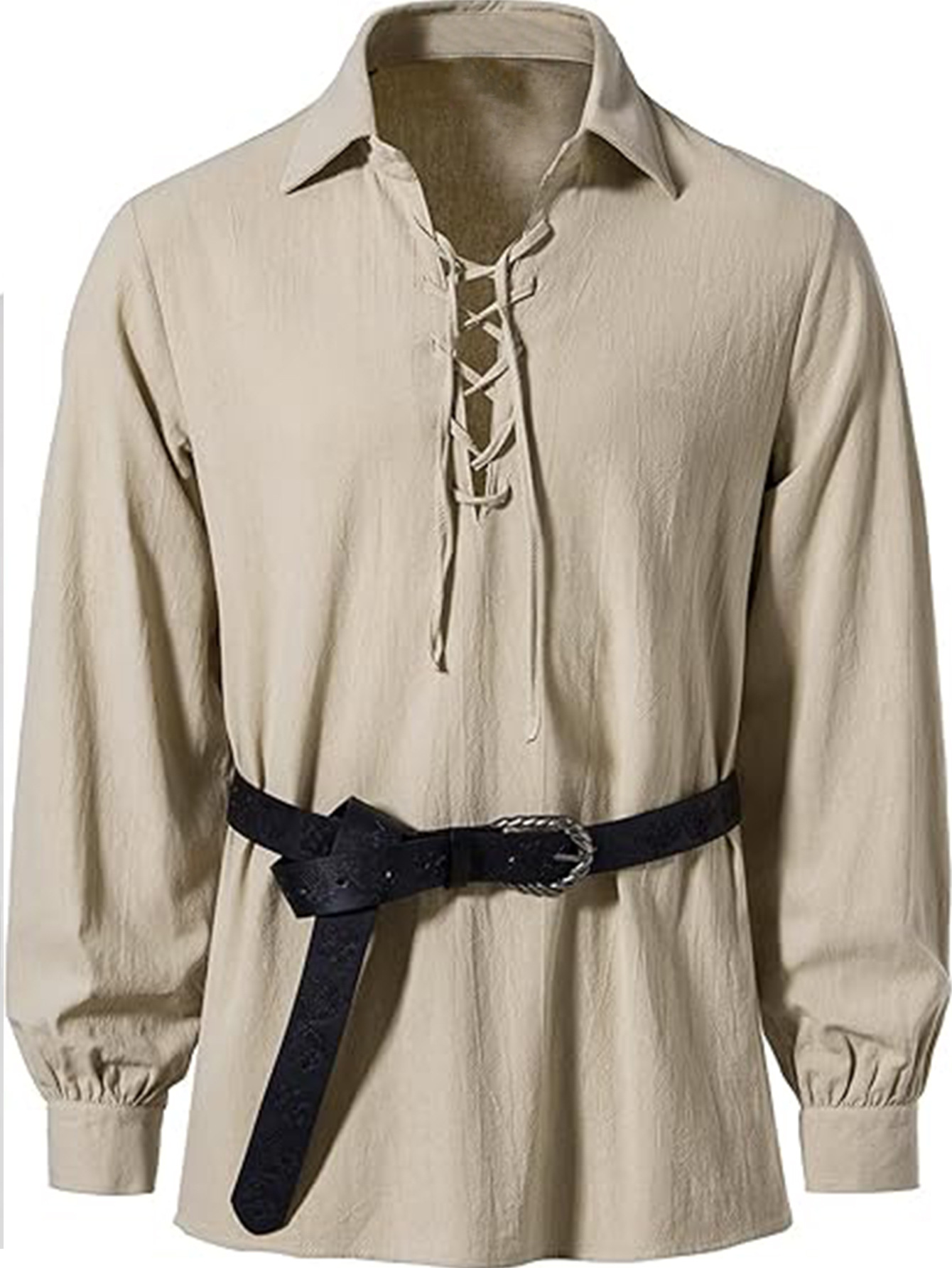 Мужская туника на шнуровке в с – обзор и цена Medieval Gothic Lace Up Pirate Shirt