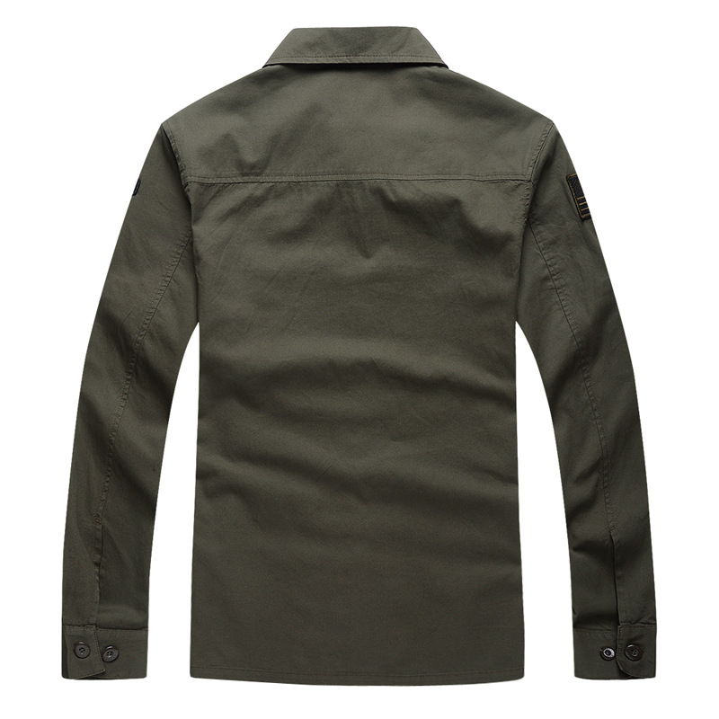 Мужская хлопковая тактическая  – обзор и цена Tactical Military Shirt Cargo