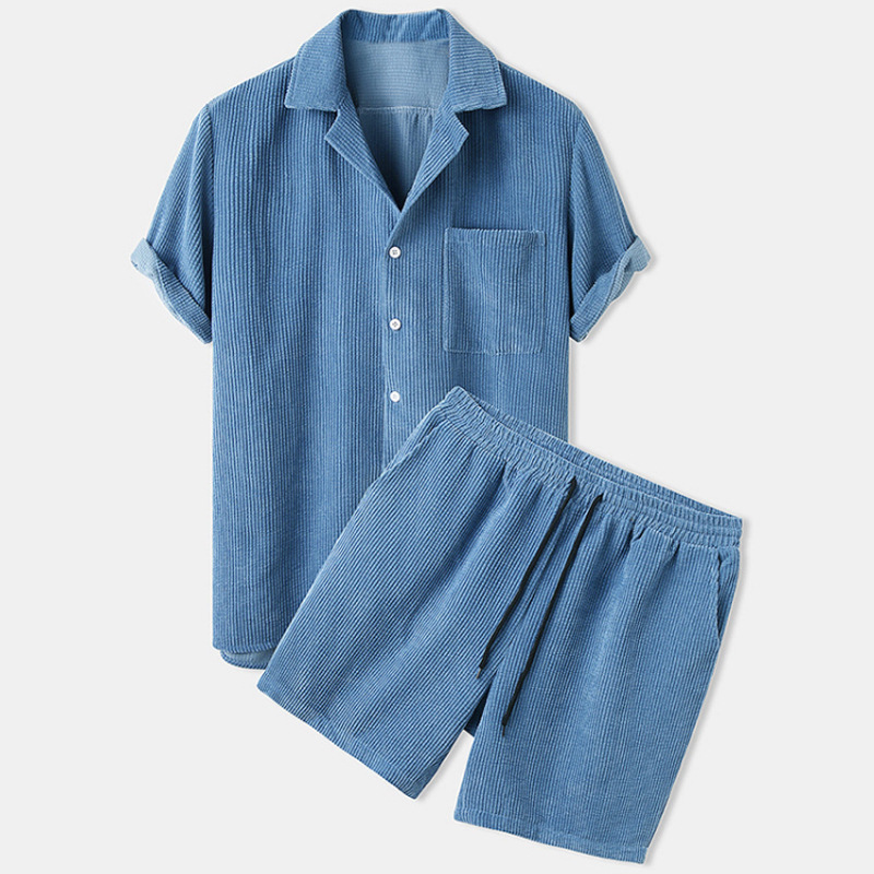 Новинка 2023 года, мужская лет – обзор и цена Corduroy Button Up Shirt Men