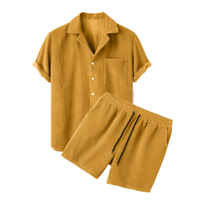 Новинка 2023 года, мужская лет – обзор и цена Corduroy Button Up Shirt Men