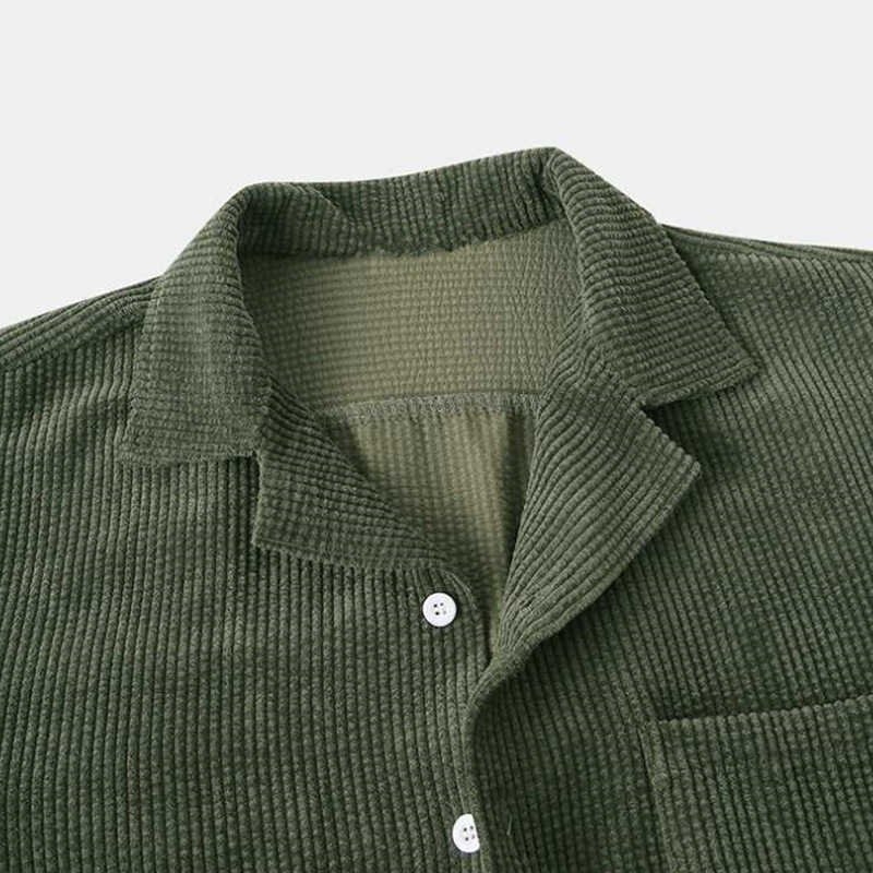 Новинка 2023 года, мужская лет – обзор и цена Corduroy Button Up Shirt Men