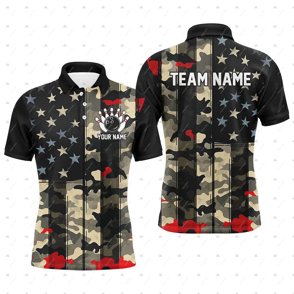 Футболка-поло с коротким рукав – обзор и цена Short Sleeve Bowling Shirt Retro
