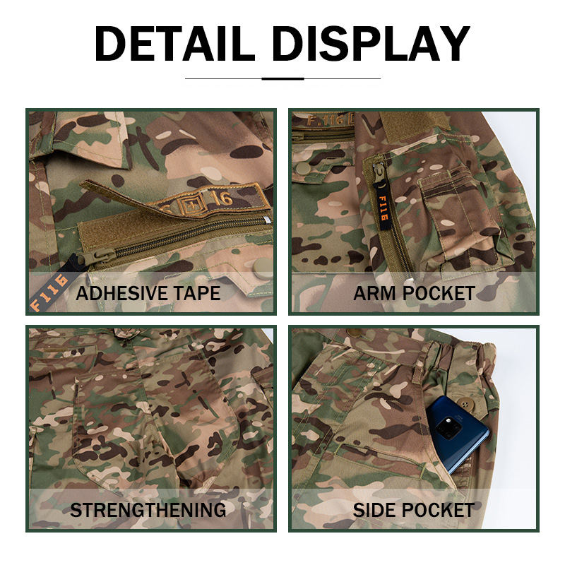 Lynjacye F116 Униформа: тактич – обзор и цена Tactical Military Shirt Cargo