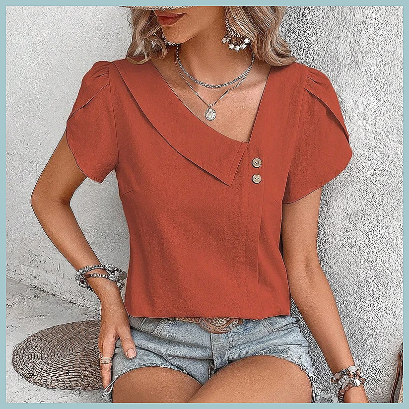 Летняя винтажная однотонная бл – обзор и цена Shirts