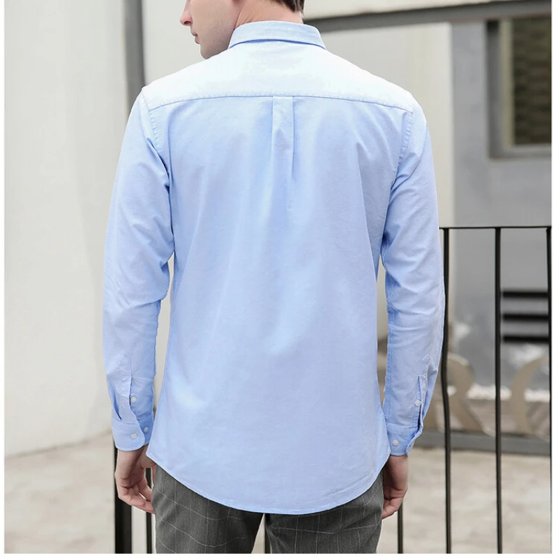Новая мужская оксфордская руба – обзор и цена Oxford Cotton Casual Shirt Business